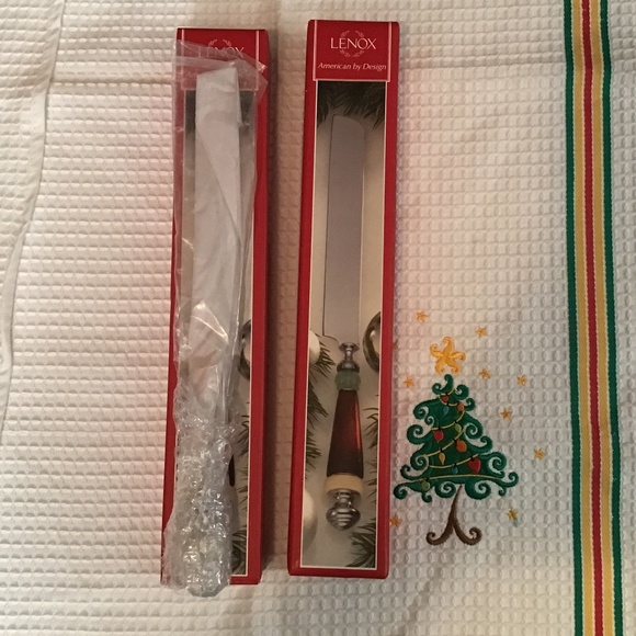 NWT Lenox Holiday Gatherings Cake Knife , 13 inches( 33 cm) - Picture 5 of 8